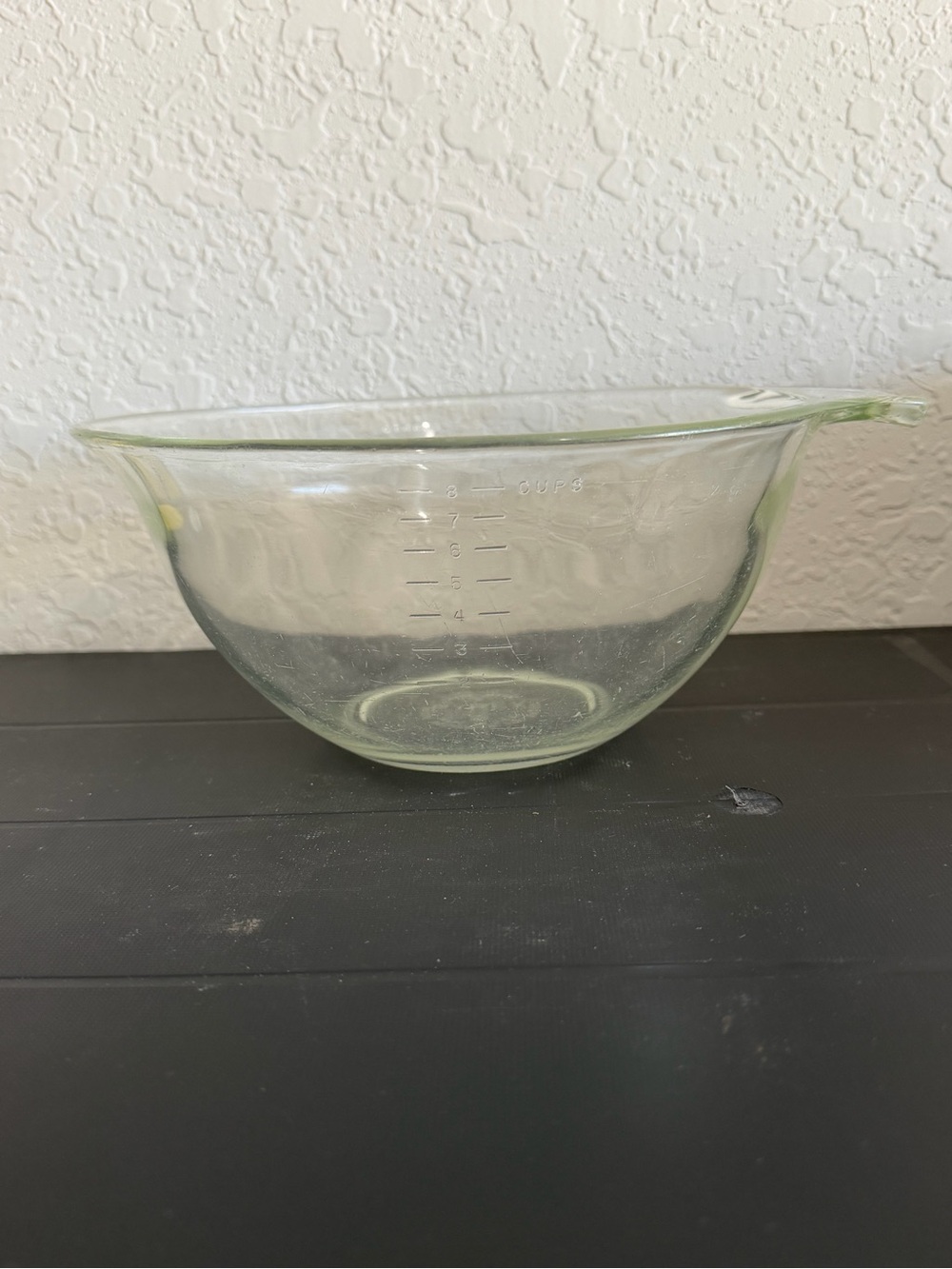 Vintage Pyrex Clear 2-Quart 8 Cup Batter Bowl Measuring Pouring Dish USA